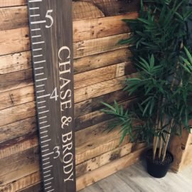 Giant Height Ruler Solid Pine Board 4ft x 20cm - £45 | The Twisted Knot