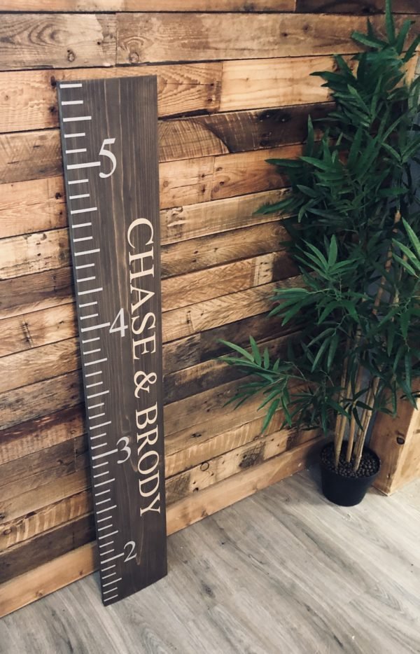 Giant Height Ruler Solid Pine Board 4ft x 20cm - £45 | The Twisted Knot