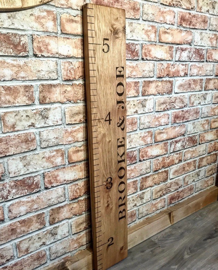 Oak Ruler Height Chart