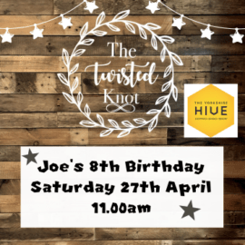 Joe's 8th Birthday Saturday 27th April 11am