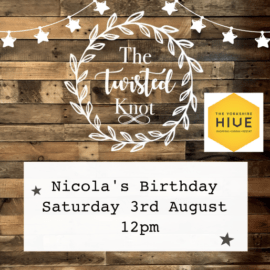 Nicola's Birthday Saturday 3rd August 12pm