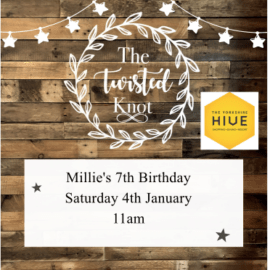 Millie's 7th birthday Saturday 4th January 11am