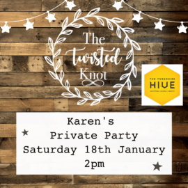 Karen's Party Sat 18th 2pm